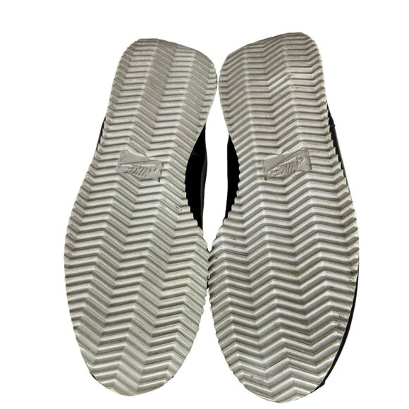 As New - Nike Cortez Basic Black and White Leather - Women – Size 7 - Picture 9 of 9